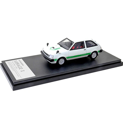 [Back-order] Hi-Story HS302WH 1:43 MITSUBISHI MIRAGE II 1400 TURBO 1982 Pola White Resin