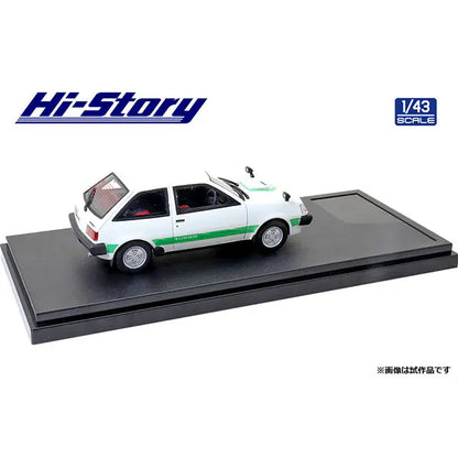 [Back-order] Hi-Story HS302WH 1:43 MITSUBISHI MIRAGE II 1400 TURBO 1982 Pola White Resin