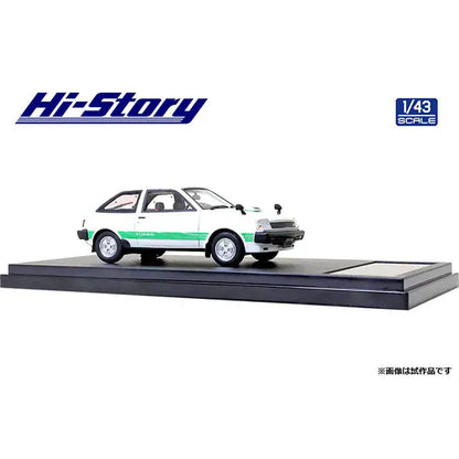 [Back-order] Hi-Story HS302WH 1:43 MITSUBISHI MIRAGE II 1400 TURBO 1982 Pola White Resin