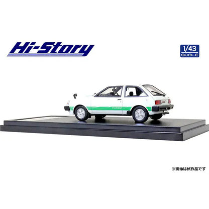 [Back-order] Hi-Story HS302WH 1:43 MITSUBISHI MIRAGE II 1400 TURBO 1982 Pola White Resin