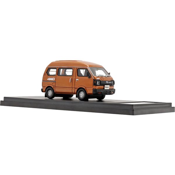 [Back-order] Hi-Story HS340BR 1:43 SUBARU SAMBER 4WD 1980 Mighty Brown Resin