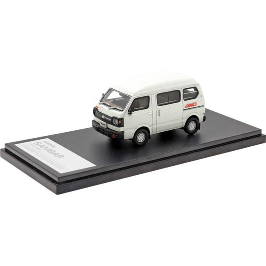 [Back-order] Hi-Story HS340WH 1:43 SUBARU SAMBER 4WD 1980 Gull White Resin