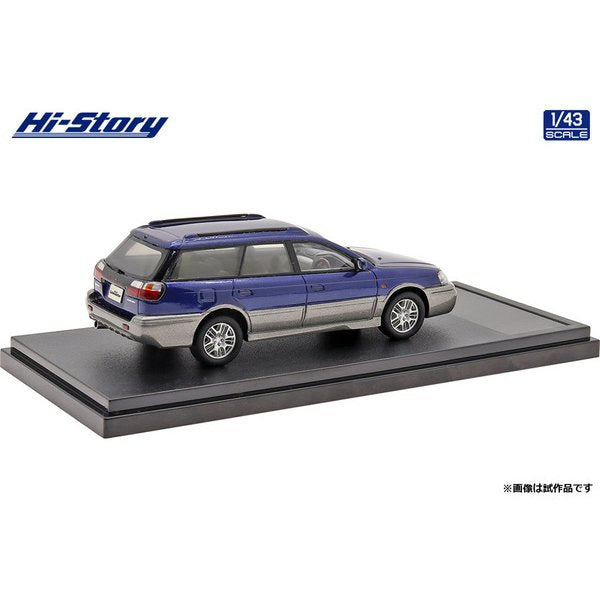 [Back-order] Hi-Story HS349BL 1:43 SUBARU LEGACY Lancaster 6 2001 Nautic Blue Mica/Quartz Gray Opal Resin