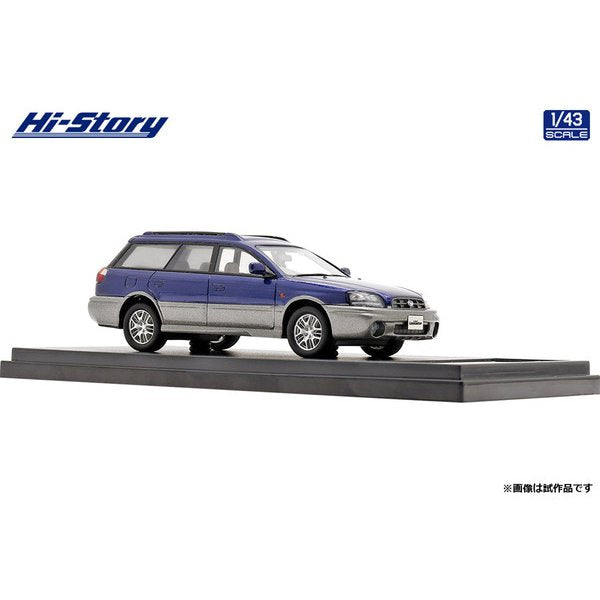 [Back-order] Hi-Story HS349BL 1:43 SUBARU LEGACY Lancaster 6 2001 Nautic Blue Mica/Quartz Gray Opal Resin