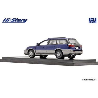 [Back-order] Hi-Story HS349BL 1:43 SUBARU LEGACY Lancaster 6 2001 Nautic Blue Mica/Quartz Gray Opal Resin