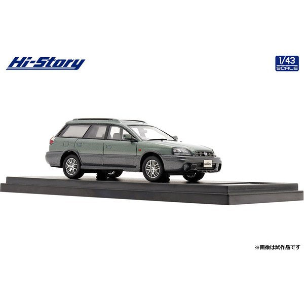 [Back-order] Hi-Story HS349GR 1:43 SUBARU LEGACY Lancaster 6 2001 Mist Green Opal/Ash Gray Metallic Resin