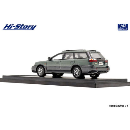 [Back-order] Hi-Story HS349GR 1:43 SUBARU LEGACY Lancaster 6 2001 Mist Green Opal/Ash Gray Metallic Resin