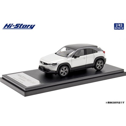 [ Back-order ] Hi-Story HS346WH 1:43 MAZDA MX-30 EV MODEL 2021 Ceramic Metallic 3-tone Diecast model car