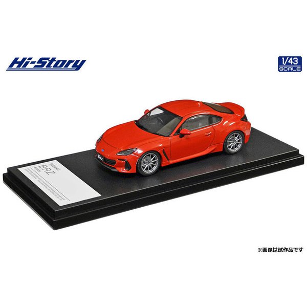 [ Back-order ] Hi-Story HS376RE 1:43 SUBARU BRZ S 2021 Ignition Red Diecast model car