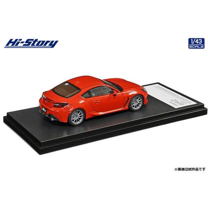 [ Back-order ] Hi-Story HS376RE 1:43 SUBARU BRZ S 2021 Ignition Red Diecast model car