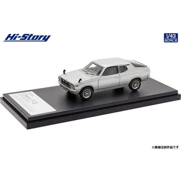 [Back-order] Hi-Story HS362SL 1:43 NISSAN Cherry F-II 1400 COUPE GX 1974 Silver Metallic Resin