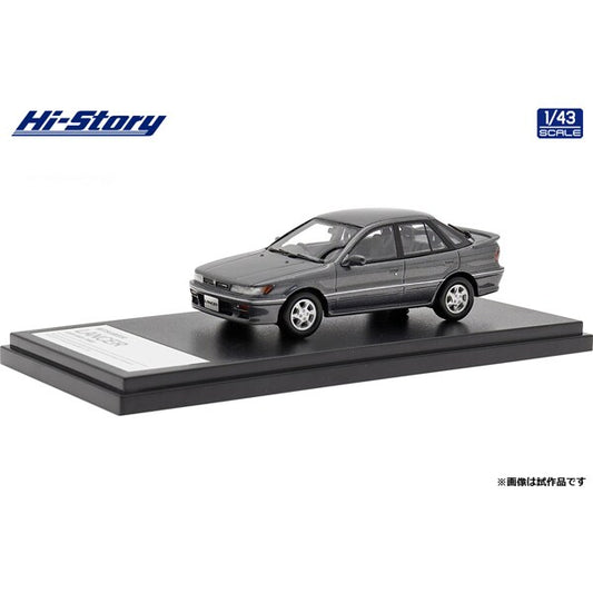 [Back-order] Hi-story HS372GY 1:43 MITSUBISHI LANCER GSR 4WD 1988 Chateau Silver Resin