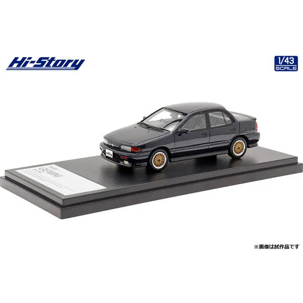 [Back-order] Hi-story HS375BL 1:43 ISUZU GEMINI ZZ 1990 Customized Mystic Blue Mica Resin