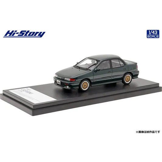 [Back-order] Hi-story HS375GR 1:43 ISUZU GEMINI ZZ 1990 Customized British Green Mica Resin