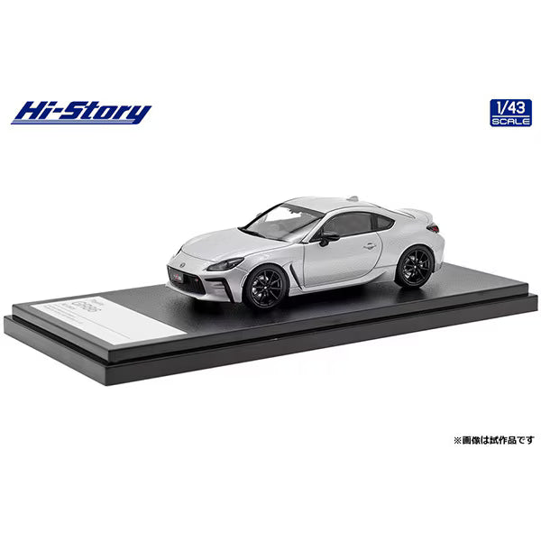 [ Back-order ] Hi-Story HS384SL 1:43 Toyota GR86 RZ 2021 Ice Silver Metallic Diecast model car