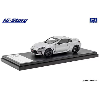 [ Back-order ] Hi-Story HS384SL 1:43 Toyota GR86 RZ 2021 Ice Silver Metallic Diecast model car