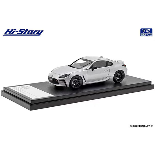 [ Back-order ] Hi-Story HS384SL 1:43 Toyota GR86 RZ 2021 Ice Silver Metallic Diecast model car