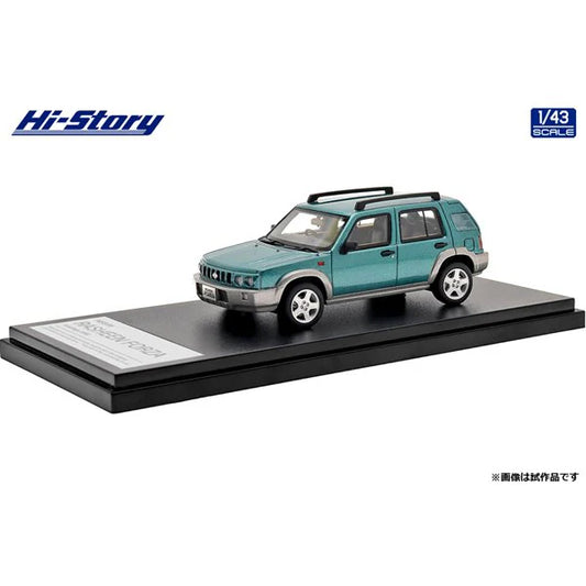 [Back-order] Hi-story HS377GR 1:43 NISSAN RASHEEN FORZA S package 1998 Emerald Green PM/Sonic Silver M Two Tone Resin