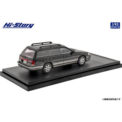 [Back-order] Hi-Story HS343BK 1:43 SUBARU LEGACY Touring Wagon GT 1992 Black Mica/Mist Light Gray Metallic Resin