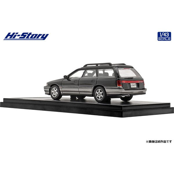 [Back-order] Hi-Story HS343BK 1:43 SUBARU LEGACY Touring Wagon GT 1992 Black Mica/Mist Light Gray Metallic Resin