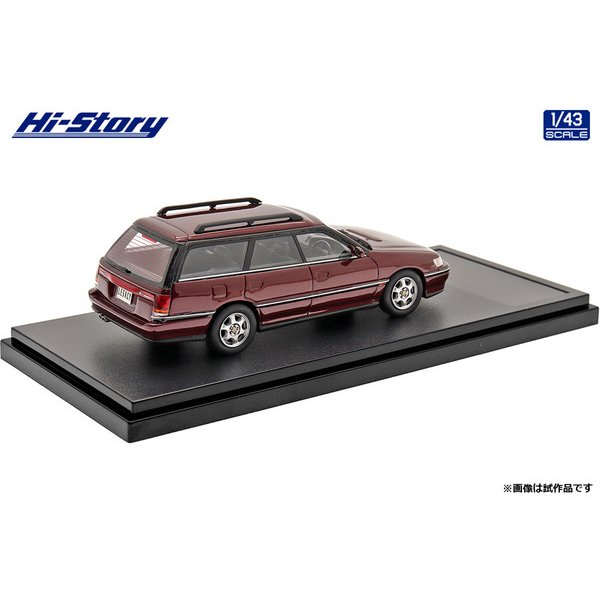 [Back-order] Hi-Story HS343RE 1:43 SUBARU LEGACY Touring Wagon GT 1992 Dark Red Mica Resin