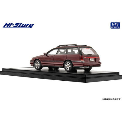 [Back-order] Hi-Story HS343RE 1:43 SUBARU LEGACY Touring Wagon GT 1992 Dark Red Mica Resin