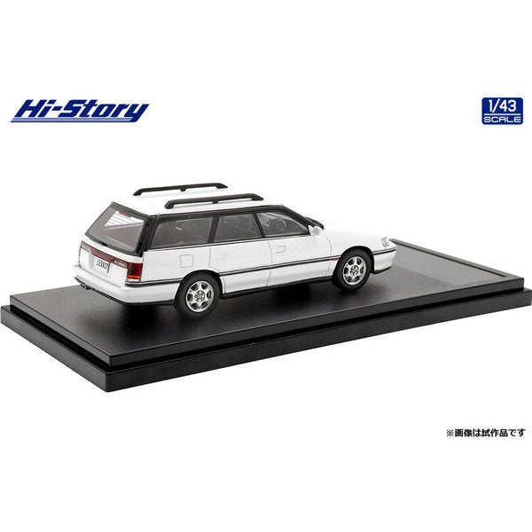 [Back-order] Hi-Story HS343WH 1:43 SUBARU LEGACY Touring Wagon GT 1992 Feather White Resin