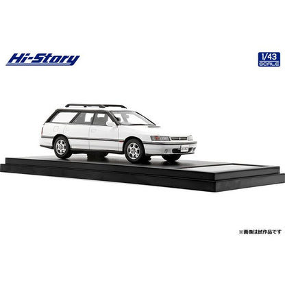 [Back-order] Hi-Story HS343WH 1:43 SUBARU LEGACY Touring Wagon GT 1992 Feather White Resin