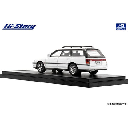 [Back-order] Hi-Story HS343WH 1:43 SUBARU LEGACY Touring Wagon GT 1992 Feather White Resin