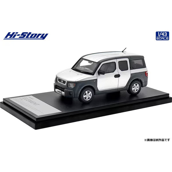 [ Back-order ] Hi-Story HS434SL 1:43 Honda ELEMENT 2003 Satin Silver Metallic resin model car