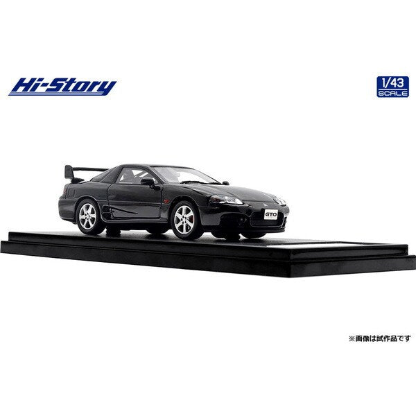 [ Back-order ] Hi-Story HS442BK 1:43 MITSUBISHI GTO TWIN TURBO 1998 Pyrenees Black resin model car