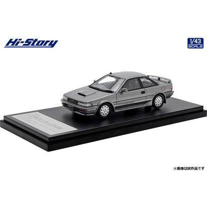 [ Back-order ] Hi-Story HS447GY 1:43 Toyota Corolla Levin GT-Z 1987 Gray Metallic resin model car
