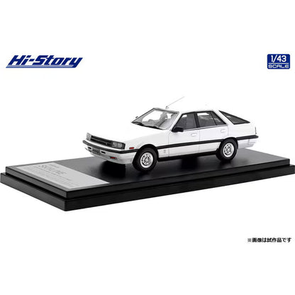 [ Back-order ] Hi-Story HS438WH 1:43 Nissan Skyline Hatchback 2000 Turbo GT-E X 1984 White resin model car