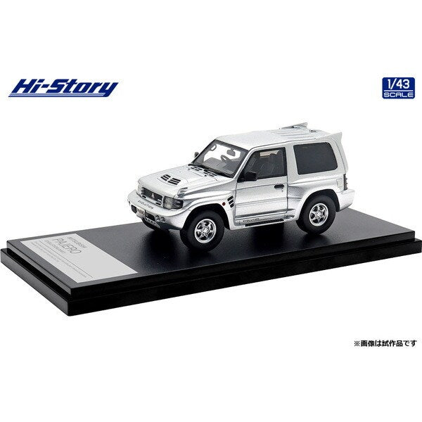 [ Back-order ] Hi-Story HS458SL 1:43 MITSUBISHI PAJERO EVOLUTION 1997 Satellite Silver resin model car