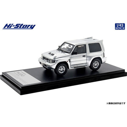 [ Back-order ] Hi-Story HS458SL 1:43 MITSUBISHI PAJERO EVOLUTION 1997 Satellite Silver resin model car