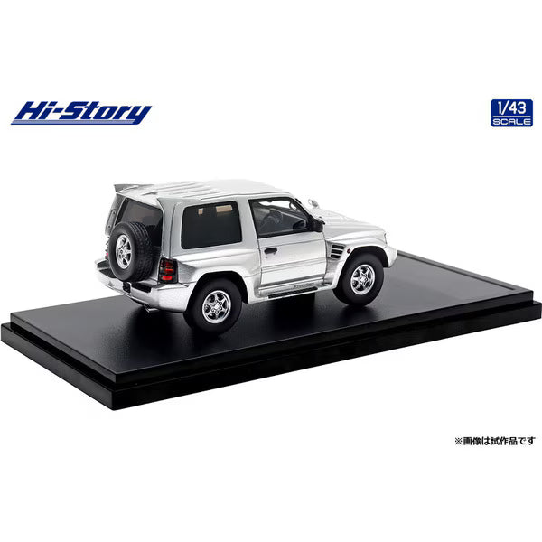 [ Back-order ] Hi-Story HS458SL 1:43 MITSUBISHI PAJERO EVOLUTION 1997 Satellite Silver resin model car