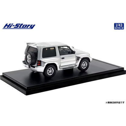 [ Back-order ] Hi-Story HS458SL 1:43 MITSUBISHI PAJERO EVOLUTION 1997 Satellite Silver resin model car