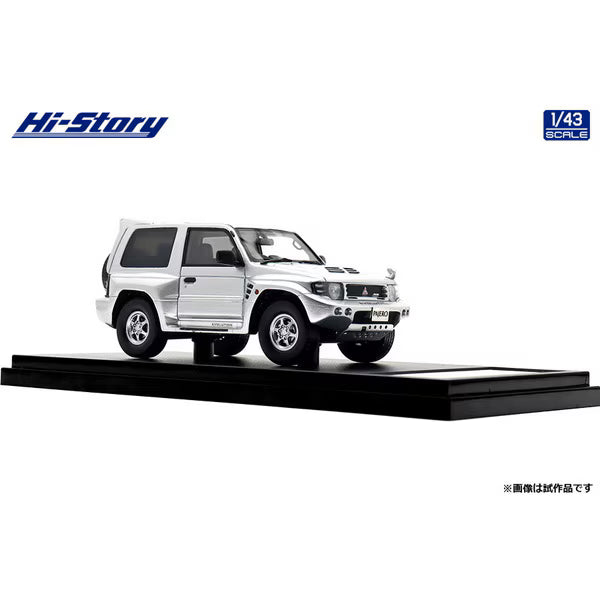 [ Back-order ] Hi-Story HS458SL 1:43 MITSUBISHI PAJERO EVOLUTION 1997 Satellite Silver resin model car
