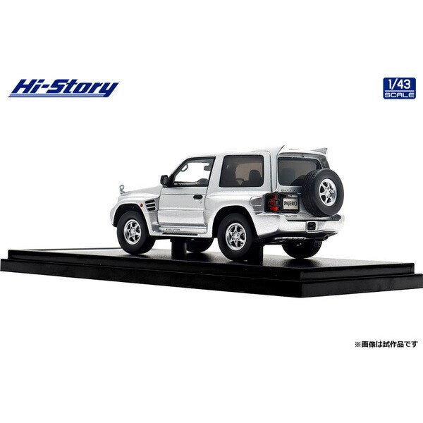 [ Back-order ] Hi-Story HS458SL 1:43 MITSUBISHI PAJERO EVOLUTION 1997 Satellite Silver resin model car