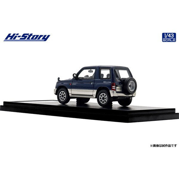 [ Back-order ] Hi-Story HS459BL 1:43 MITSUBISHI PAJERO MINI VR-II 1994 Mariana Blue Symphonic Silver resin model car