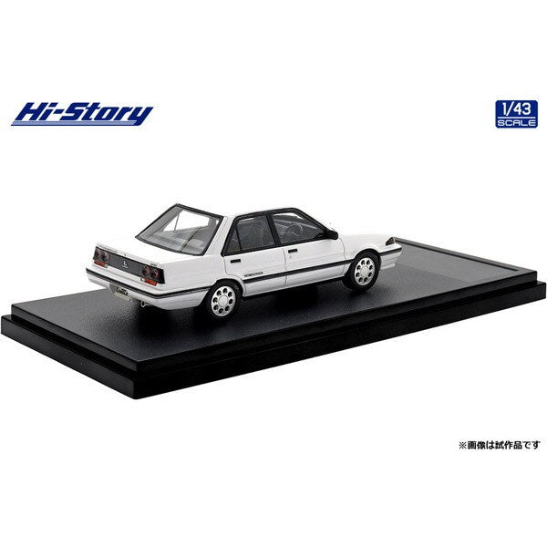 [ Back-order ] Hi-Story HS468WH 1:43 Nissan Langley 4-Door Sedan GT Twincam 1988 Crystal White resin model car