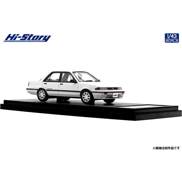 [ Back-order ] Hi-Story HS468WH 1:43 Nissan Langley 4-Door Sedan GT Twincam 1988 Crystal White resin model car
