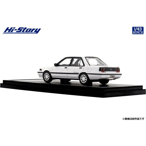 [ Back-order ] Hi-Story HS468WH 1:43 Nissan Langley 4-Door Sedan GT Twincam 1988 Crystal White resin model car