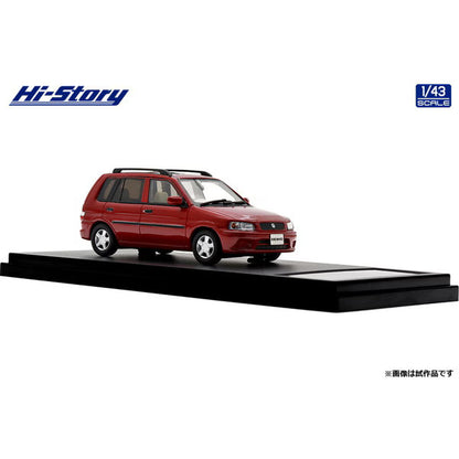 [ Back-order ] Hi-Story HS497RE 1:43 MAZDA DEMIO GL 1996 Passion Rose Mica resin model car