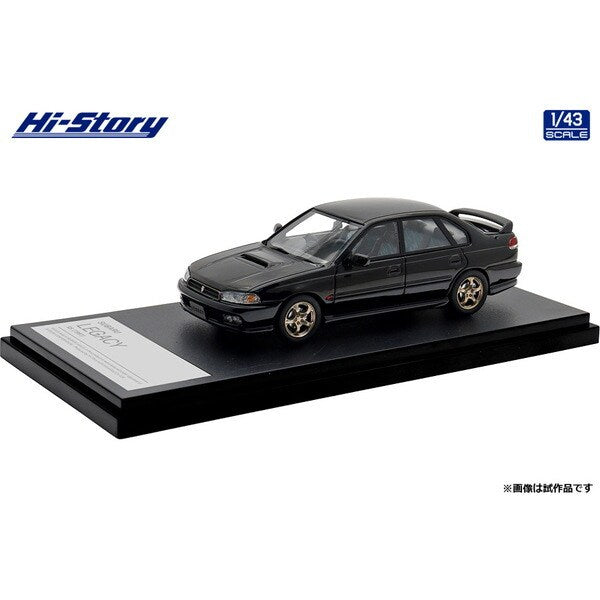 [ Back-order ] Hi-Story HS499BK 1:43 SUBARU LEGACY RS 1997 Black Mica resin model car