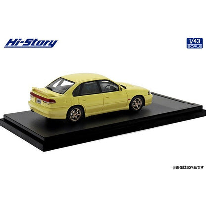 [ Back-order ] Hi-Story HS499YE 1:43 SUBARU LEGACY RS 1997 Cashmere Yellow resin model car
