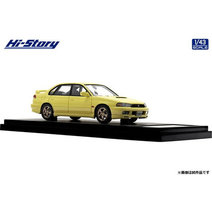 [ Back-order ] Hi-Story HS499YE 1:43 SUBARU LEGACY RS 1997 Cashmere Yellow resin model car