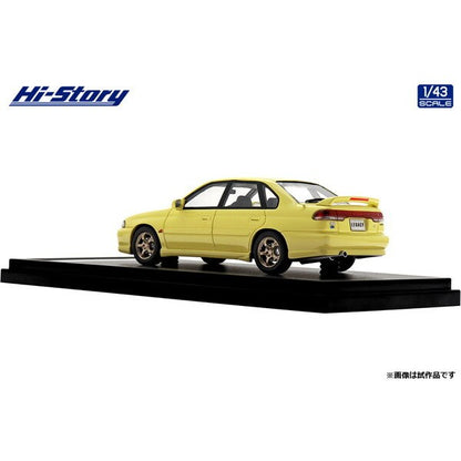 [ Back-order ] Hi-Story HS499YE 1:43 SUBARU LEGACY RS 1997 Cashmere Yellow resin model car
