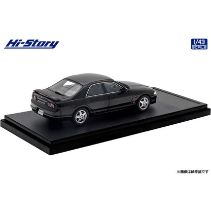 [ Back-order ] Hi-Story HS477BK 1:43 Nissan Skyline 4-Door Sedan GTS25t Type M spec II 1996 Black resin model car