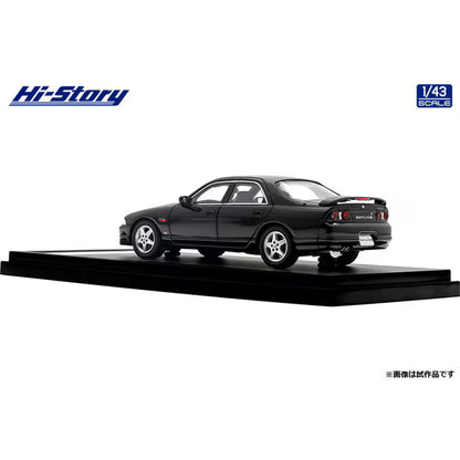[ Back-order ] Hi-Story HS477BK 1:43 Nissan Skyline 4-Door Sedan GTS25t Type M spec II 1996 Black resin model car